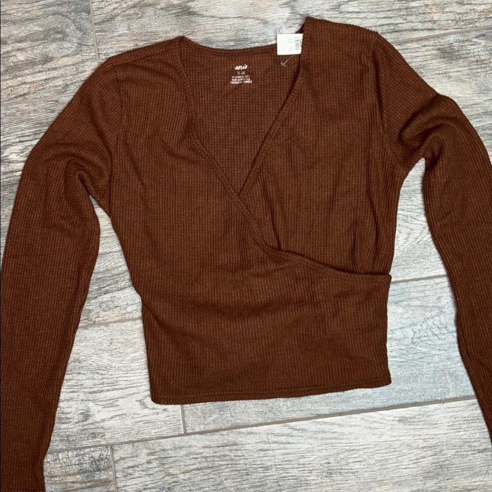 NWT Aerie Long Sleeve Knit Top